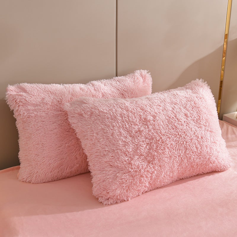 Plush Plush Thickened Warm Mink Velvet Four-Piece Set Crystal Velvet Three-Piece Set For All Seasons - Image 5