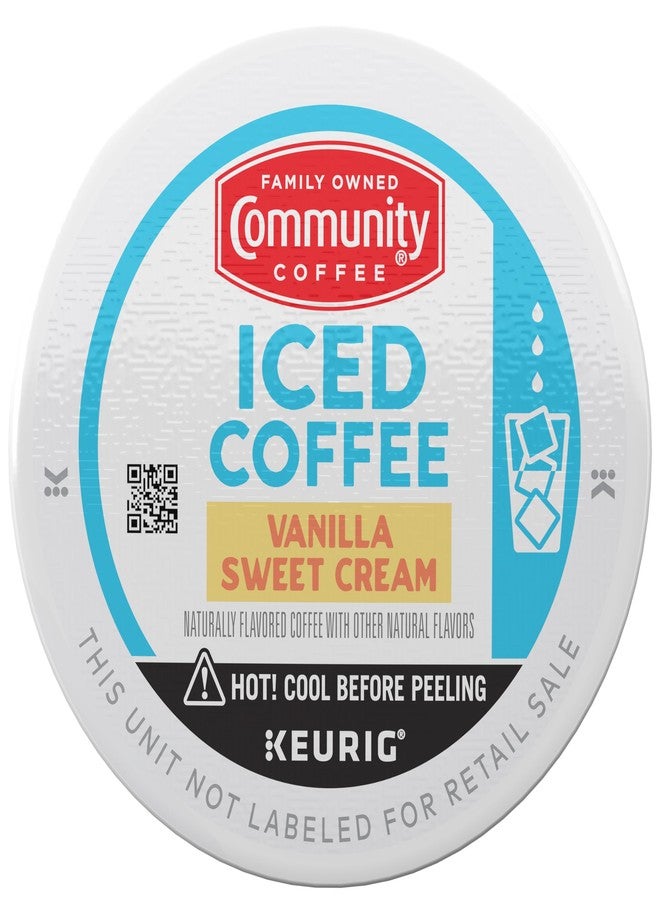 Community Coffee Vanilla Sweet Cream, 10 Keurig Iced Coffee Pods, Dark Roast, Compatible with all K-Cup Brewers, 10 Count (Pack of 1) - Image 2