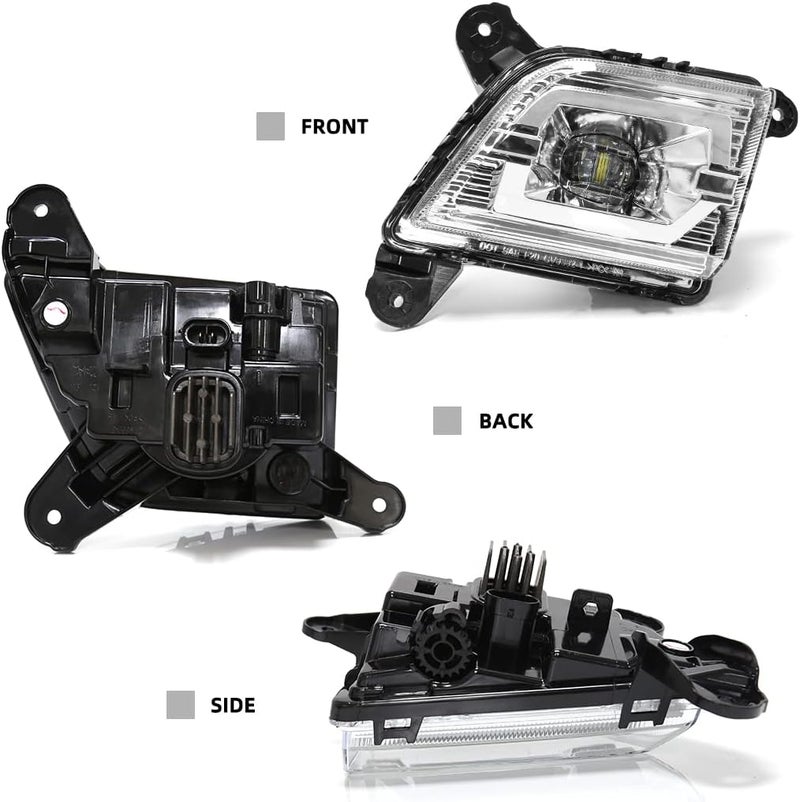 VGETTING LED Fog Light Kit for Chevy Silverado 2019-2021 - Front Bumper Driving Light with Wiring Harness - Image 3