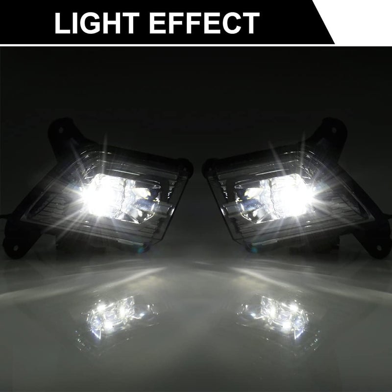 VGETTING LED Fog Light Kit for Chevy Silverado 2019-2021 - Front Bumper Driving Light with Wiring Harness - Image 5