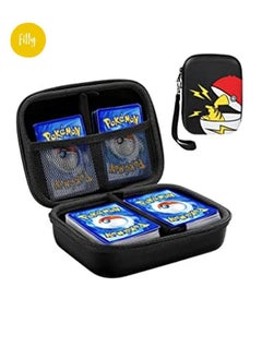 Filly Filly Pokemon Card Case Holder For Pm TCG Cards, Cards Storage Box With Removable Divider And Hand Strap  - Image 1