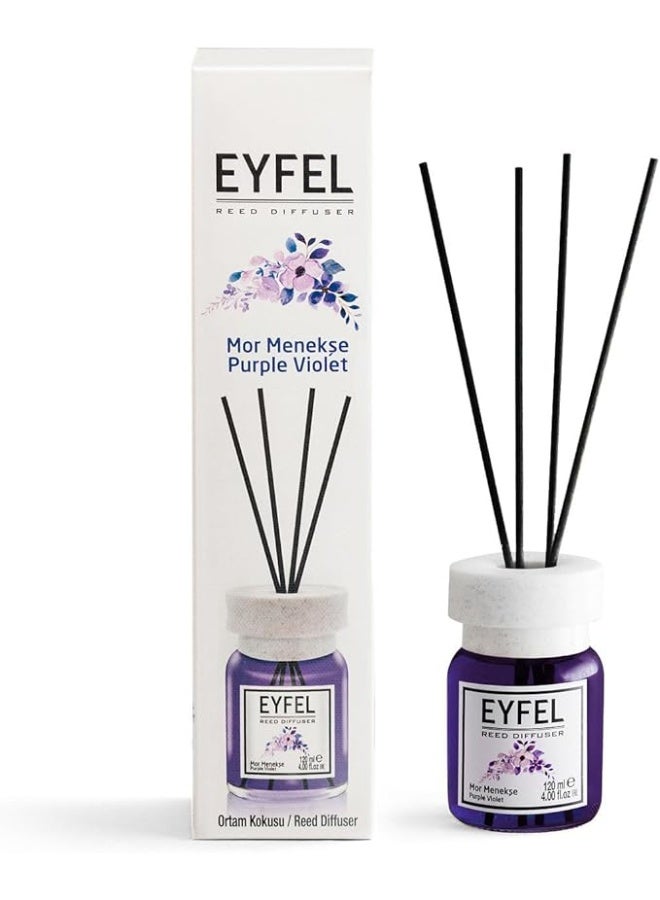 آيفيل Eyfel Eau de Parfum Reed Diffuser - أرجواني بنفسجي 120 مل - Image 1