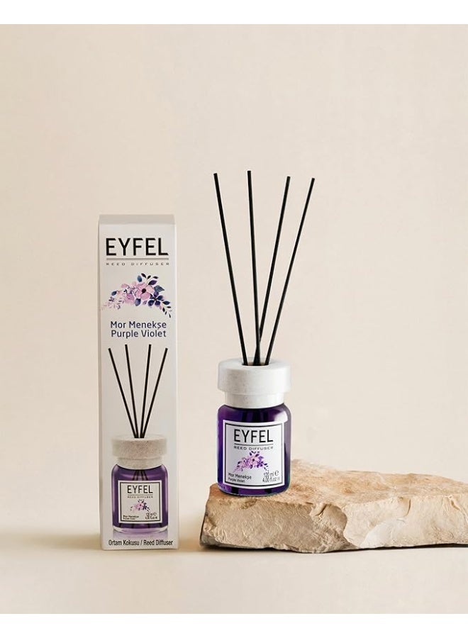 آيفيل Eyfel Eau de Parfum Reed Diffuser - أرجواني بنفسجي 120 مل - Image 3