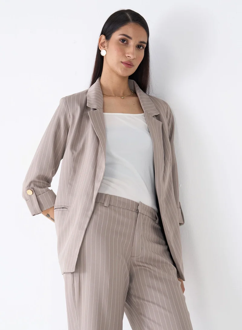 Salt Attire Women's Coastal Breeze Open Blazer for Effortless Style and Comfort, Lightweight Polyester Design, Versatile for Any Occasion, Ideal for Layering, Chic Look , Perfect for Any Wardrobe
