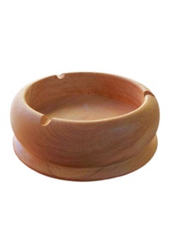 Generic Round Beech Wooden Ashtray  - Image 1