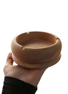 Generic Round Beech Wooden Ashtray  - Image 2