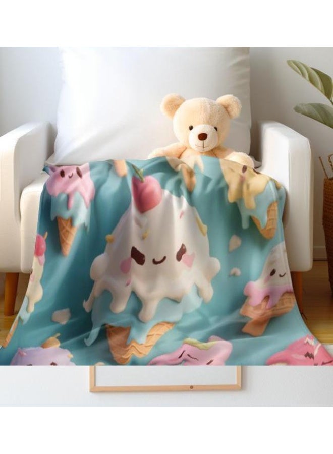 عام بطانية رقيقة من الفانيلا (حرارة ومريحة، ومناسبة للنوم واستخدام اللعبة والغبار والرمل) 150 سم * 200 سم - 590 - Image 5