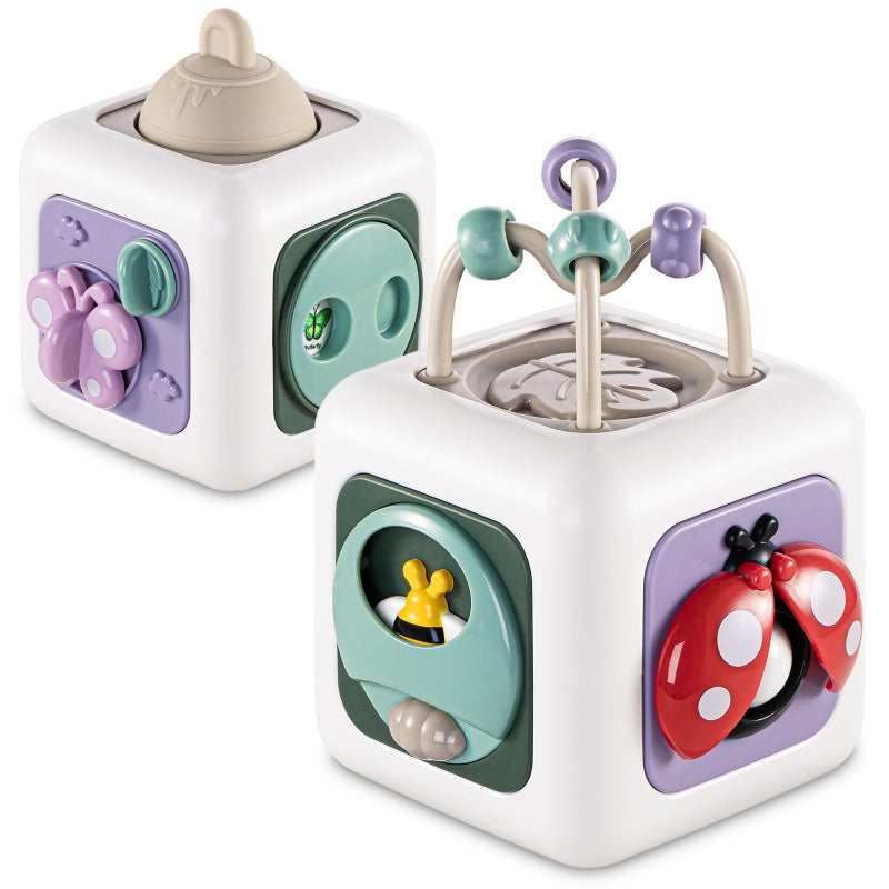 SOCBTNSO Baby Busy Board Cube Toys for Boy Girl Montessori Travel Toys for Toddlers Learning Fine Motor Skills Birthday Gifts for Infant Boys Girls - Image 2