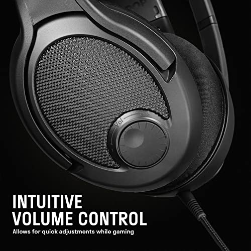 DROP + EPOS PC38X سماعة ألعاب مع ميكروفون مانع للضوضاء بتصميم مفتوح خلفي فوق الأذن، وسادات أذن من الفيلور، متوافقة مع الكمبيوتر، PS4، PS5، سويتش، إكس بوكس، ماك، موبايل، وأكثر (أسود) - Image 5
