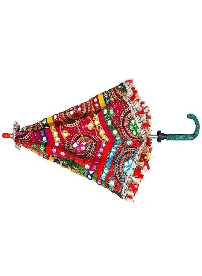 Diktmark Handmade Decorative Umbrella Useful For Party, Home Decor, Pre Wedding - Multicolour Pack of 1 - Image 4