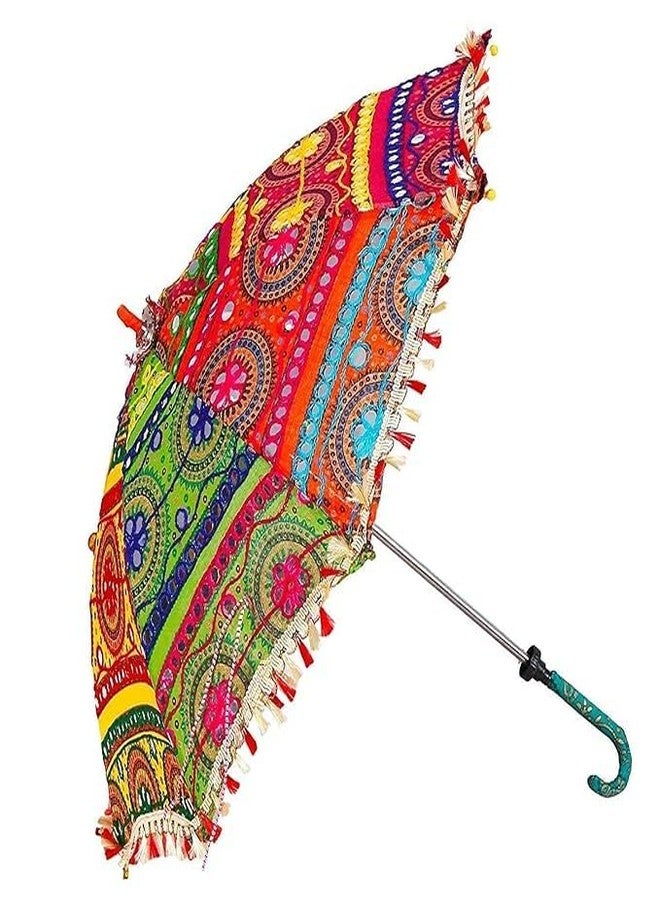 Diktmark Handmade Decorative Umbrella Useful For Party, Home Decor, Pre Wedding - Multicolour Pack of 1 - Image 1