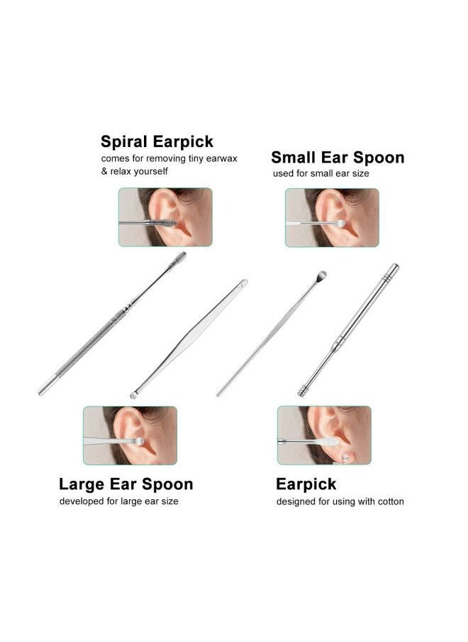 NIKITA.VIVI Set of 6 Non-slip Handles Ear Wax Removal Kit With Soft Silicone and Stainless Steel  - Image 3