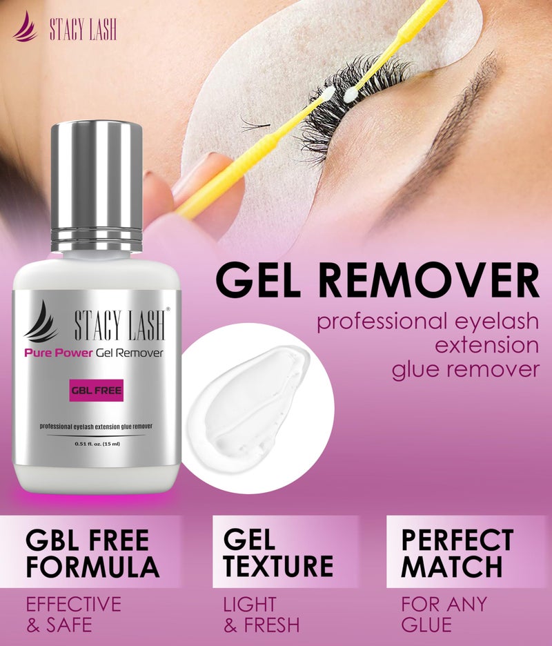 STACY LASH Eyelash Extension Remover (0.51 fl.oz / 15 ml) / Odorless Lash Remover for Lash Extensions / 60 Sec Dissolution Lash Glue Remover/Professional Lash Tech Supplies - Image 2