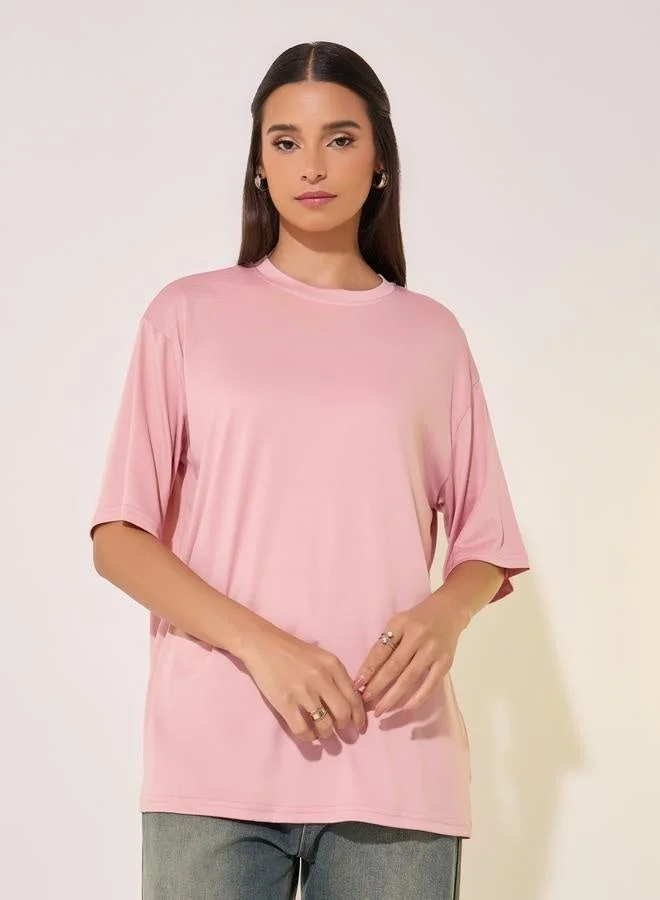 Take Two Slogan Print Round Neck Regular T-Shirt