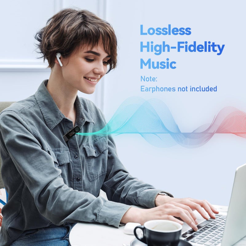 AGPtek 64GB USB MP3 Player with Bluetooth, AGPTEK U5PL 2 in 1 Type-C & USB Music Player with Clip, FM Radio, Recording, Support Mobile Phone Connection(Gray) - Image 4