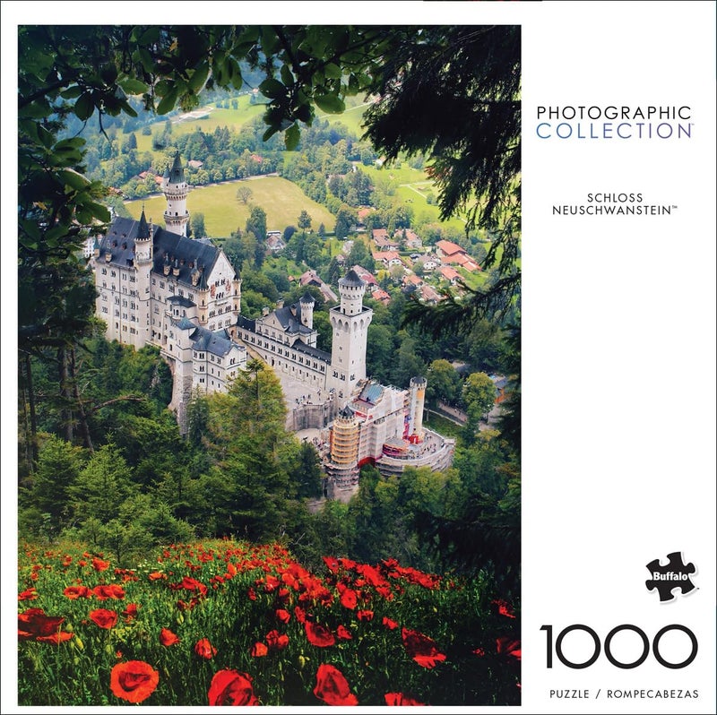 Buffalo Games - Florian Olbrechts - Schloss Neuschwanstein - 1000 Piece Jigsaw Puzzle for Adults -Challenging Puzzle Perfect for Game Nights - Finished Size is 26.75 x 19.75 - Image 2