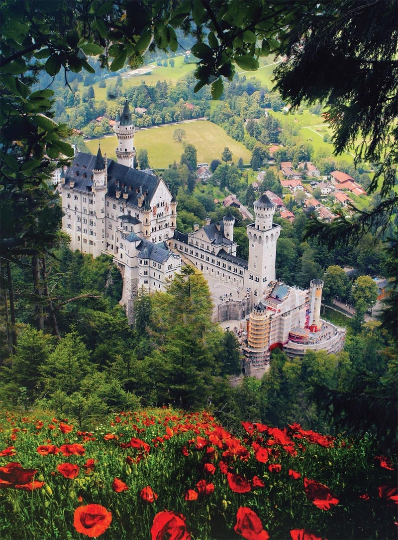 Buffalo Games - Florian Olbrechts - Schloss Neuschwanstein - 1000 Piece Jigsaw Puzzle for Adults -Challenging Puzzle Perfect for Game Nights - Finished Size is 26.75 x 19.75 - Image 1