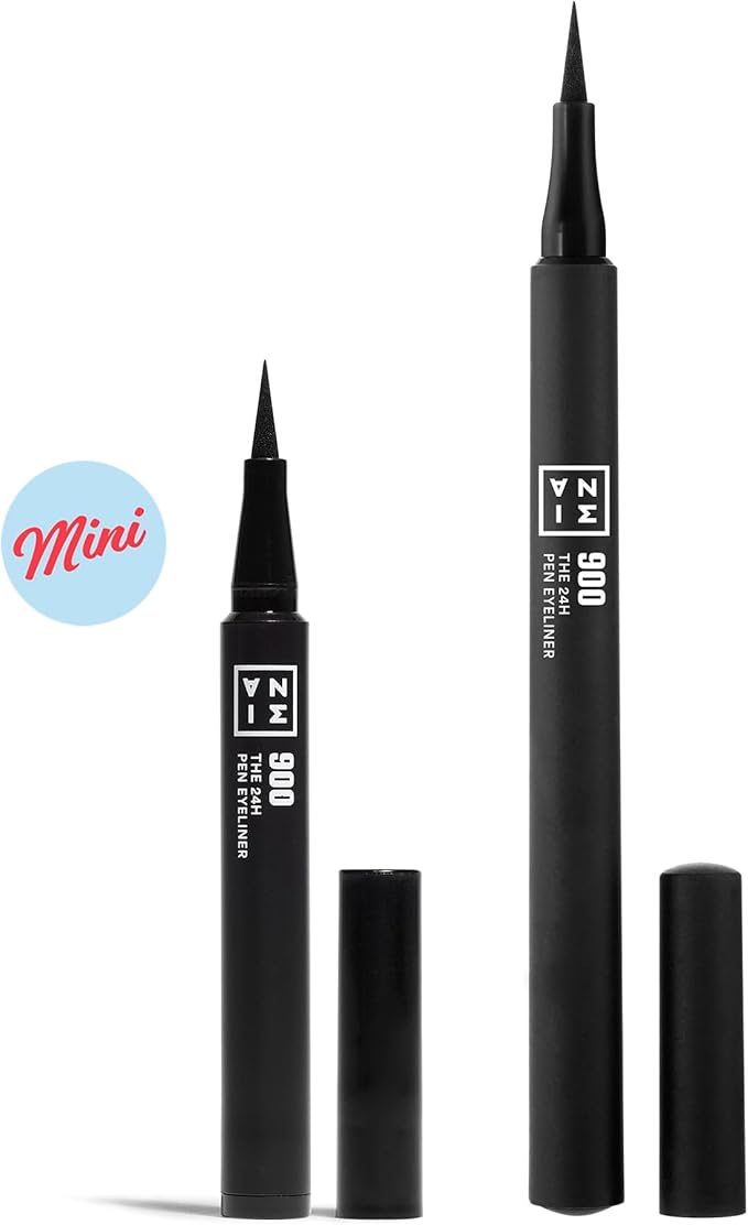 3INA MAKEUP The 24H Pen Eyeliner 900 Black Eyeliner 24h Longwear SmudgeProof for Sensitive Eyes Precise Felt Tip Liner - Image 3