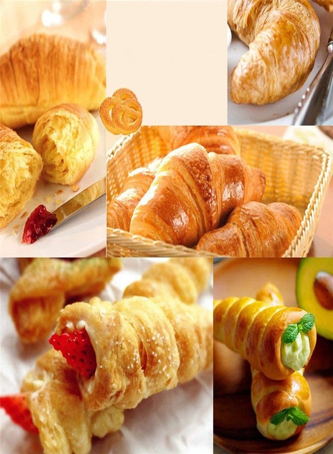 Manwetye 30 PCS Non-Stick Stainless Steel Cream Horn Molds - Large, 5" Big Size for DIY Cooking Danish Pastry, Lady Lock, Croissant, Ice Cream Egg Roll - Image 5