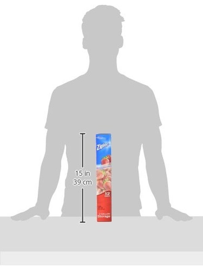 Ziploc Storage Bags, Jumbo 2 Gallon Size (12 Bags) - Image 3