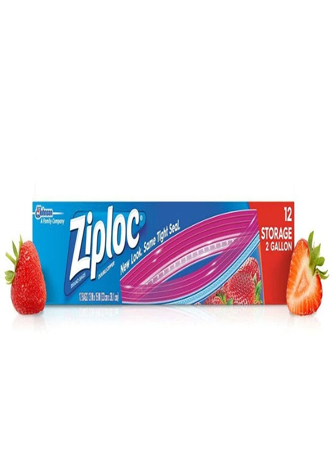 Ziploc Storage Bags, Jumbo 2 Gallon Size (12 Bags) - Image 1
