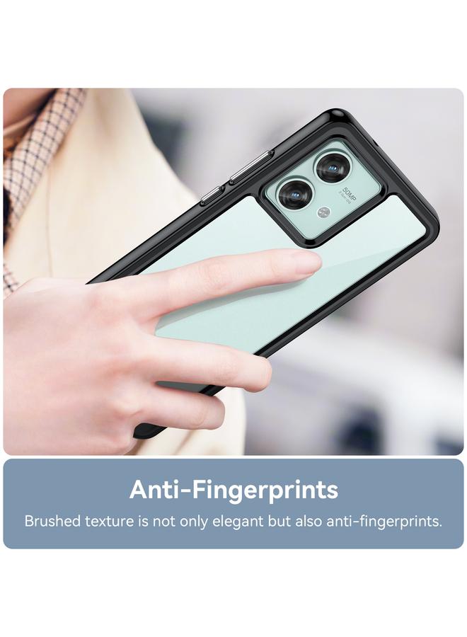 S-TOP Case For Motorola Edge 40 Neo Colorful Series Acrylic Hybrid TPU Phone Case - Image 5