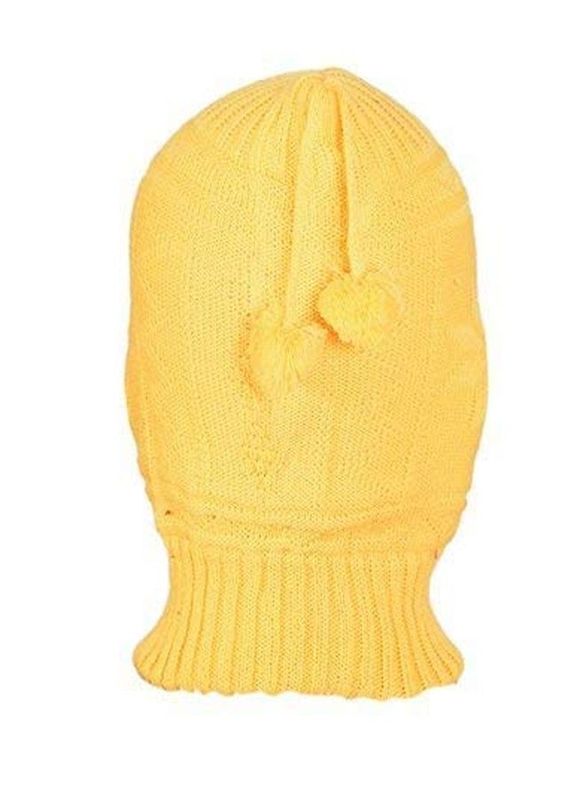 Zeki Woolen Monkey Cap for Baby Boy's & Girl's (Red & Yellow,6 Months - 3 Years)-(Pack of 02) - Image 5