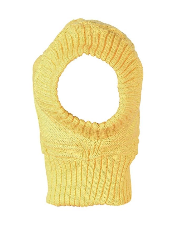 Zeki Woolen Monkey Cap for Baby Boy's & Girl's (Red & Yellow,6 Months - 3 Years)-(Pack of 02) - Image 4
