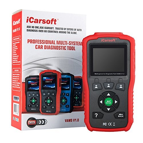 iCarsoft Professional Multi-System OBD II Scanner VAWS V1.0 with Oil Service Reset for Audi/VW/Seat/Skoda (red) - Image 4