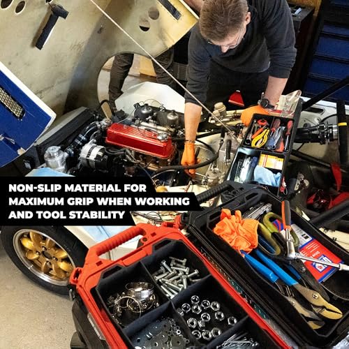 StealthMounts Quad FlexiTray | Flexible Tool Trays Compatible with Milwaukee PACKOUT | Organiser for Tools, Nuts, Bolts & Parts | Workshop, Garage & Van Storage | Made in The UK - Image 5