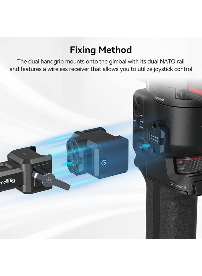 SmallRig Wireless Control Dual Handgrip for DJI RS2 RS3 pro - Image 3
