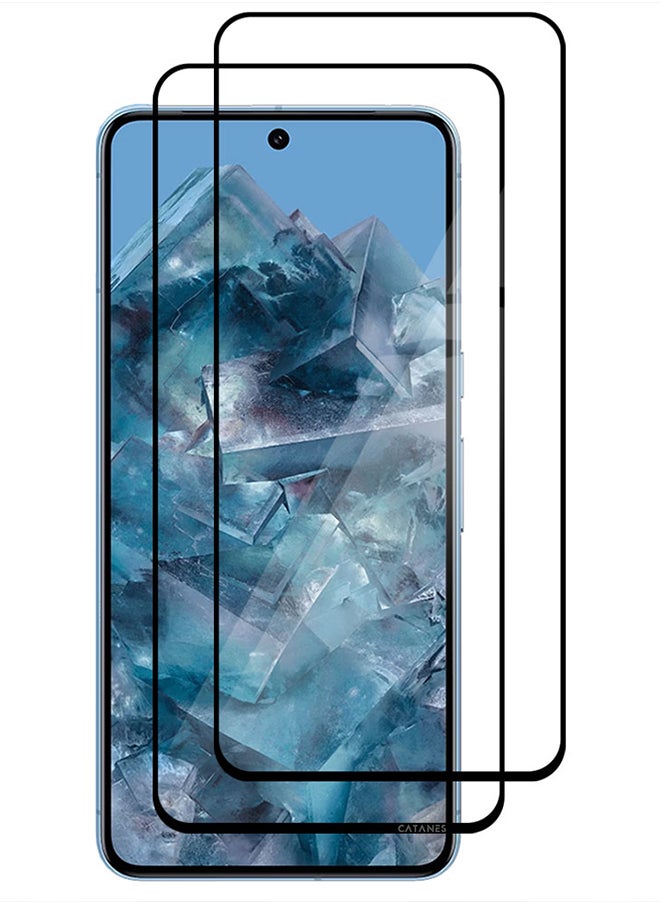CATANES 2 Pack Of Google Pixel 8 Pro Screen Protector 9H Tempered Glass Ultrasonic Fingerprint Unlock Case Friendly HD Clear Tempered Glass Screen Protector  - Image 2