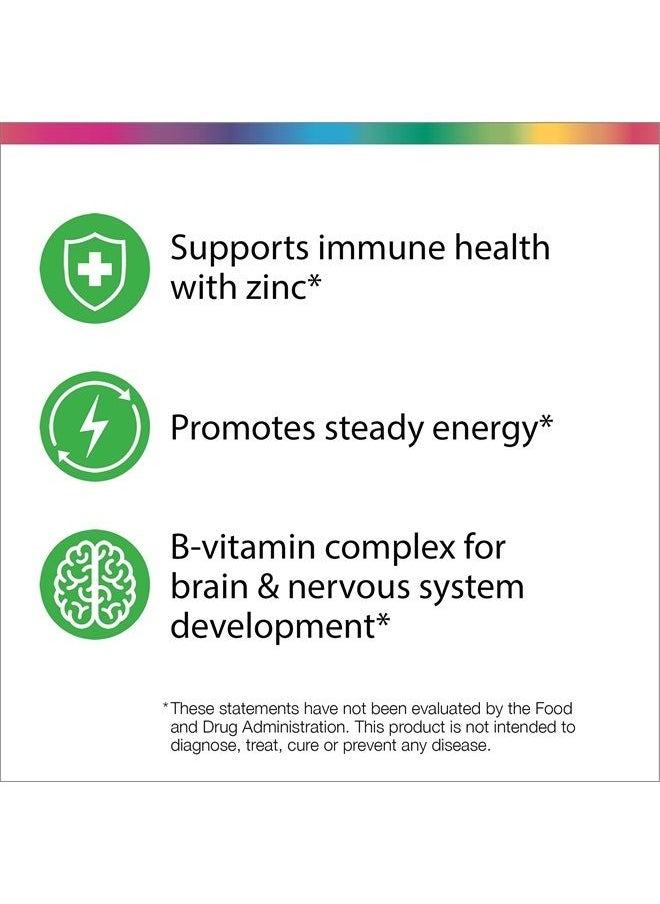 Rainbow Light Multivitamin for Teens, Vitamin C, Zinc, & B Complex, Supports Brain Health, Nerve Function, and a Strong Immune System, Gluten Free, Vegetarian, Fruit Punch, 90 Tablets  - Image 4