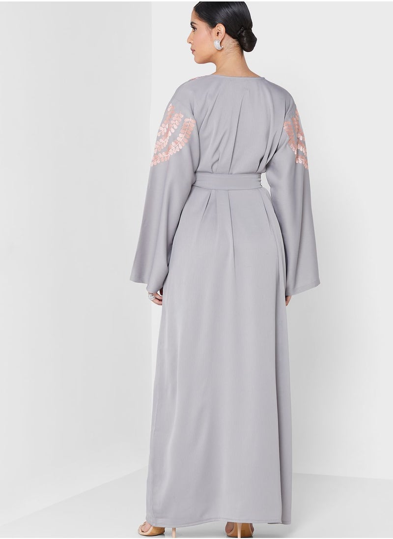 hayas closet - Embroidered Jalabiya - Image 1