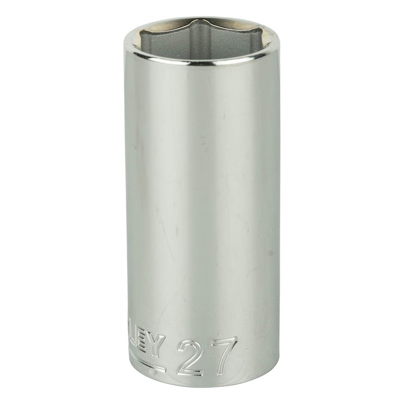 Stanley STANLEY STMT733388B 12inch 27mm Chrome Vanadium Steel 6 Point Deep Socket Silver  - Image 2