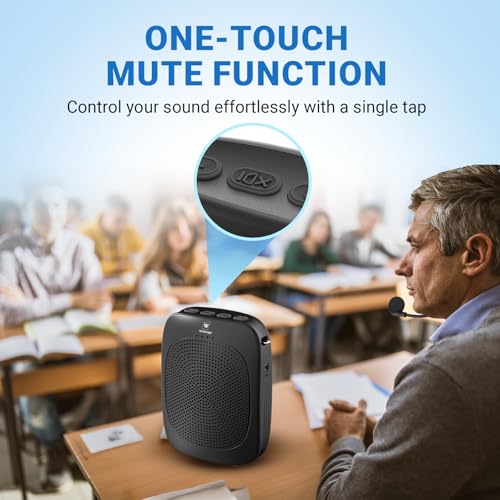 W WINBRIDGE WinBridge Wireless Voice Amplifier for Teachers with Bluetooth, Wireless Mic with Speaker, Teachers Microphone Wireless, Mini Megaphone Speaker, Portable PA System for Classroom, Tour Guide C002 - Image 3