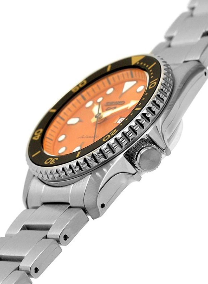 Seiko New 5 sports Men's Orange Automatic Stainless steel Watch SRPK35K1  - Image 3