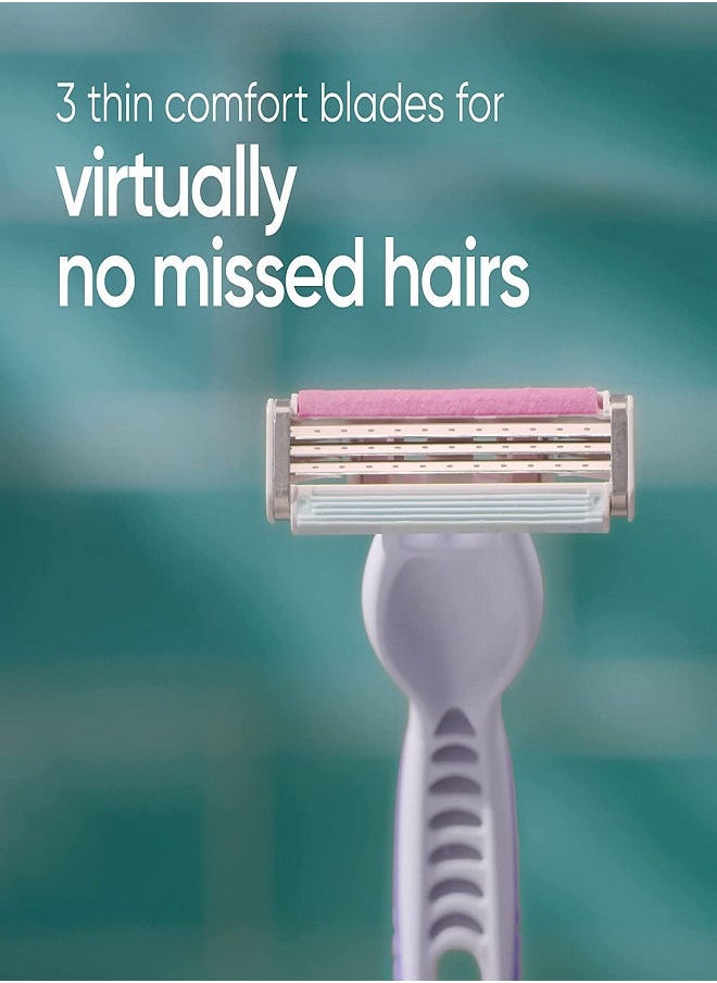 Venus - Gillette Venus Simply  3 Plus Disposable Razors for Women 3 Razors Multicolour - Image 1
