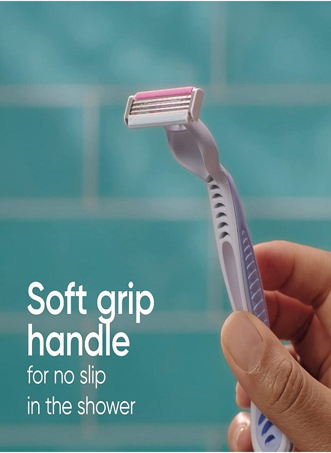 Venus - Gillette Venus Simply  3 Plus Disposable Razors for Women 3 Razors Multicolour - Image 1
