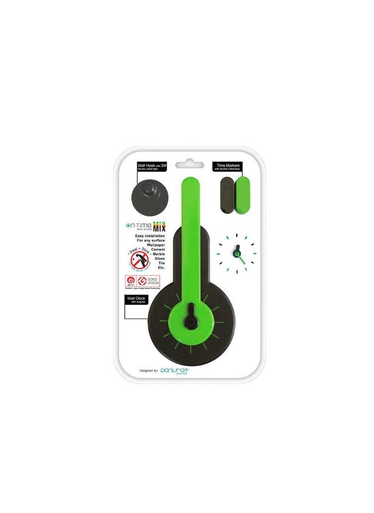 Ontime - On-Time Wall Clock Green Guitar - Image 1