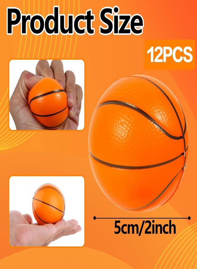 Urspasol 12-Pack Mini Basketball Stress Balls 2 Inch Soft Foam Squeeze Basketballs Ball Small Sport Theme Ball Basketball Party Favors for Kids ,Decor, ,Gifts & Anxiety Relief School Rewards… - Image 2