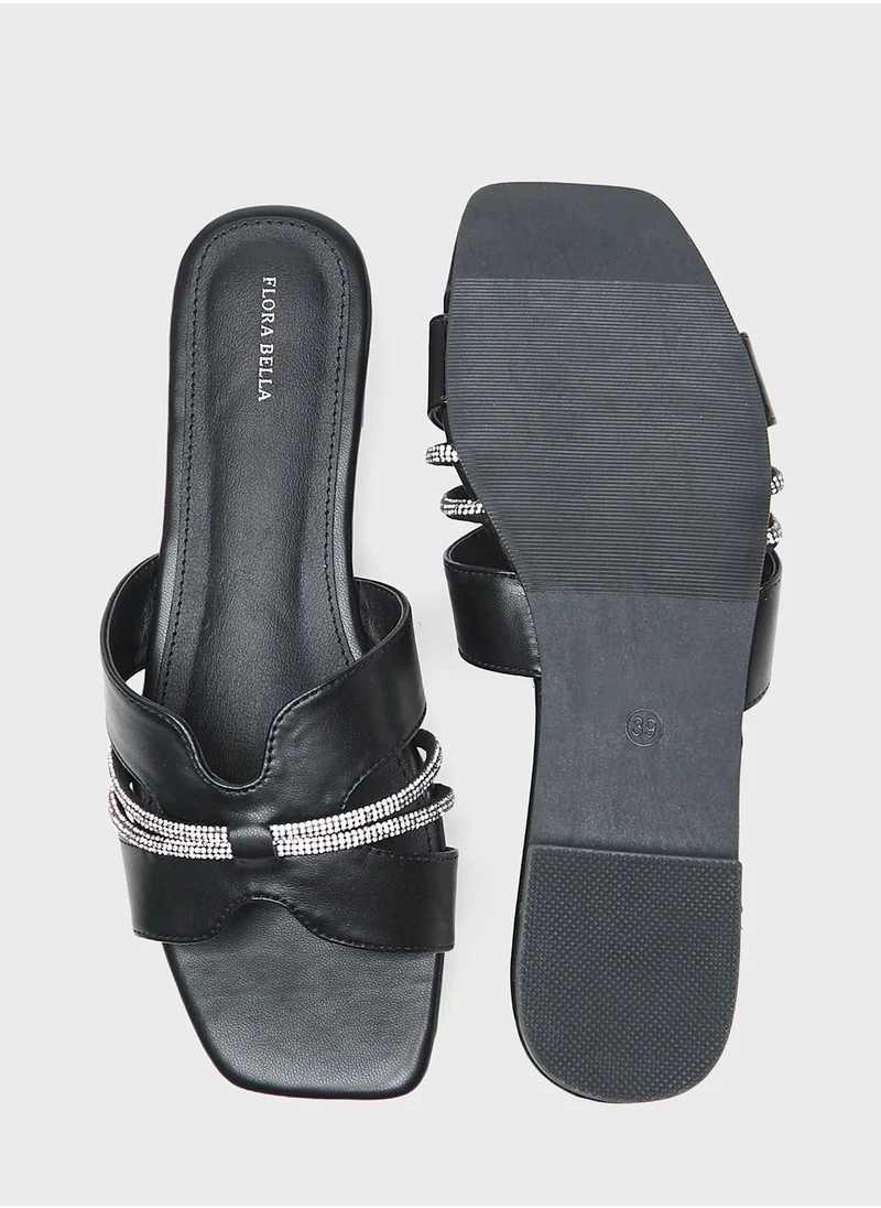 shoexpress Multi Strap Flat Sandals