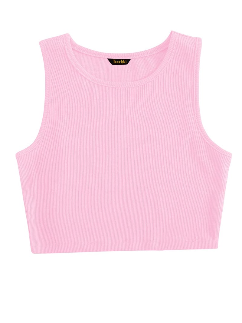 Toochki Tops for Women Crop Top for Women's Tank Activewear Tee Sports Western Casual Cotton Camisole - Image 1