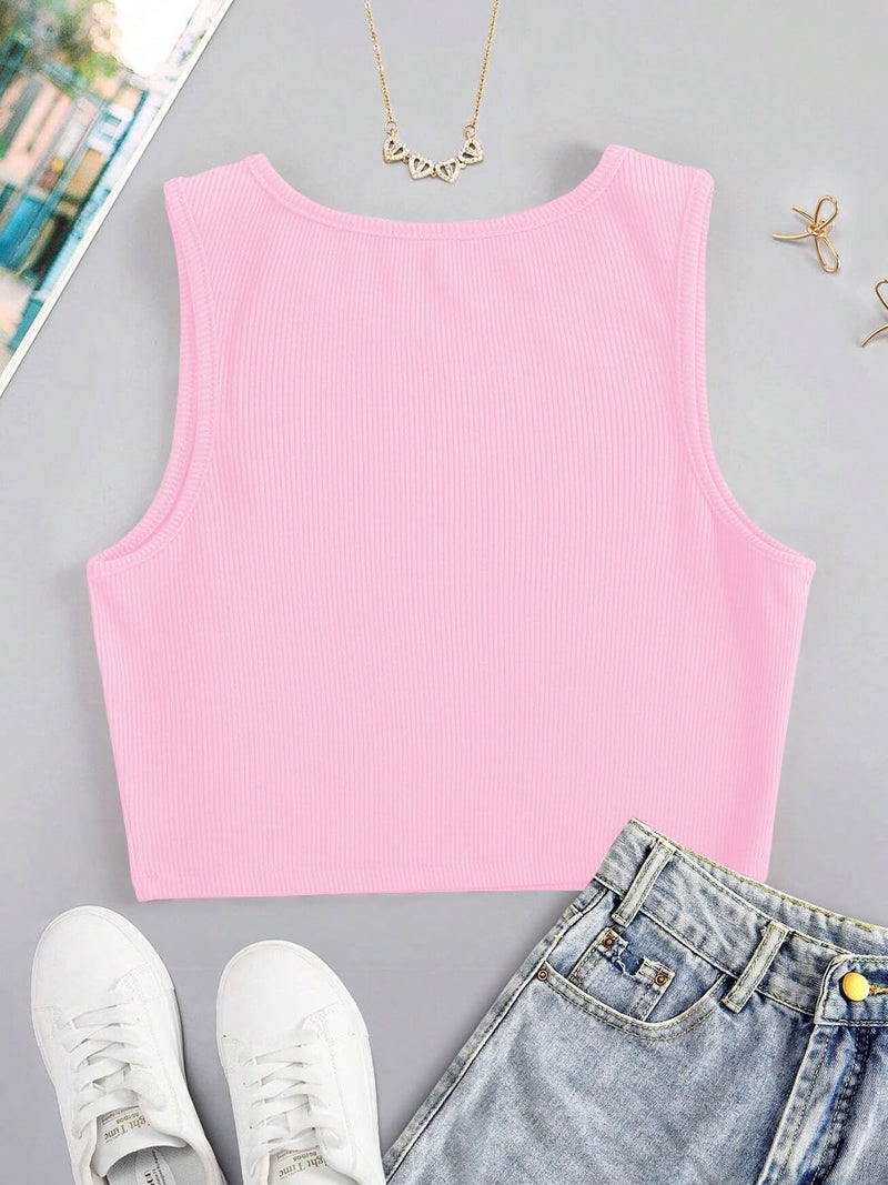 Toochki Tops for Women Crop Top for Women's Tank Activewear Tee Sports Western Casual Cotton Camisole - Image 4