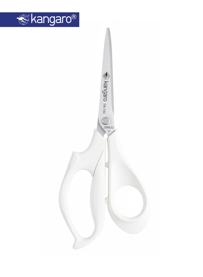 Kangaro Stainless Steel Office Scissors 185mm with 3D Comfort Handle - Image 1