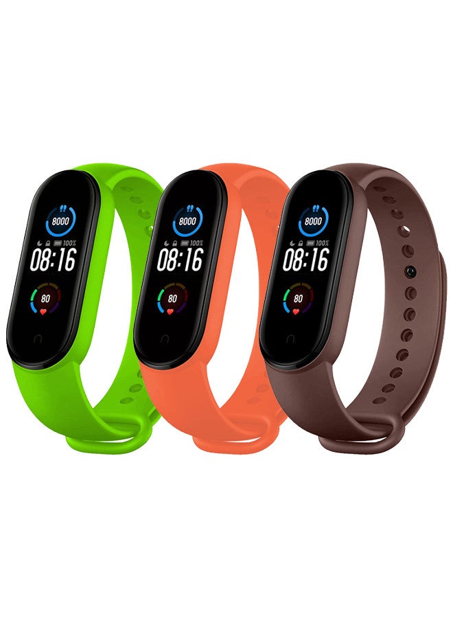 [for Xiaomi Mi Band 5/Mi Band 6] Strap Wristbands Colorful Bracelet for Women Men Silicone Replacement Bands - Image 5