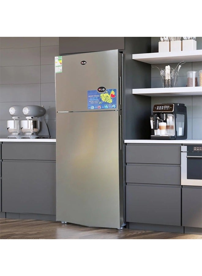 KLG Double Door Steam Refrigerator - 14 Feet - Steel - Silver - KLG-NR450 - Image 3