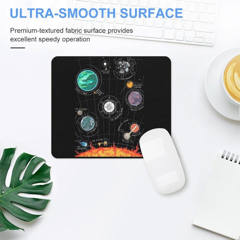 Keebik Gaming Mouse Pad, Outer Wilds System Mouse Pad 7.1x8.7 Inch Large Extended Computer Mouse Mat Keyboard Full Desk Mousepad for Gaming, Office, Home - Image 3