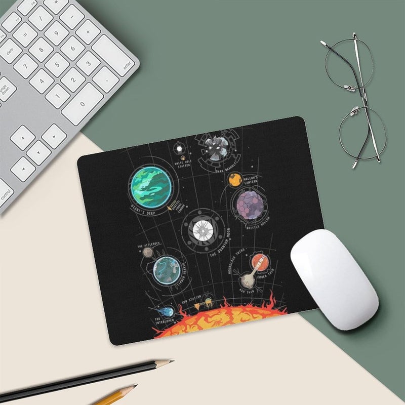 Keebik Gaming Mouse Pad, Outer Wilds System Mouse Pad 7.1x8.7 Inch Large Extended Computer Mouse Mat Keyboard Full Desk Mousepad for Gaming, Office, Home - Image 5