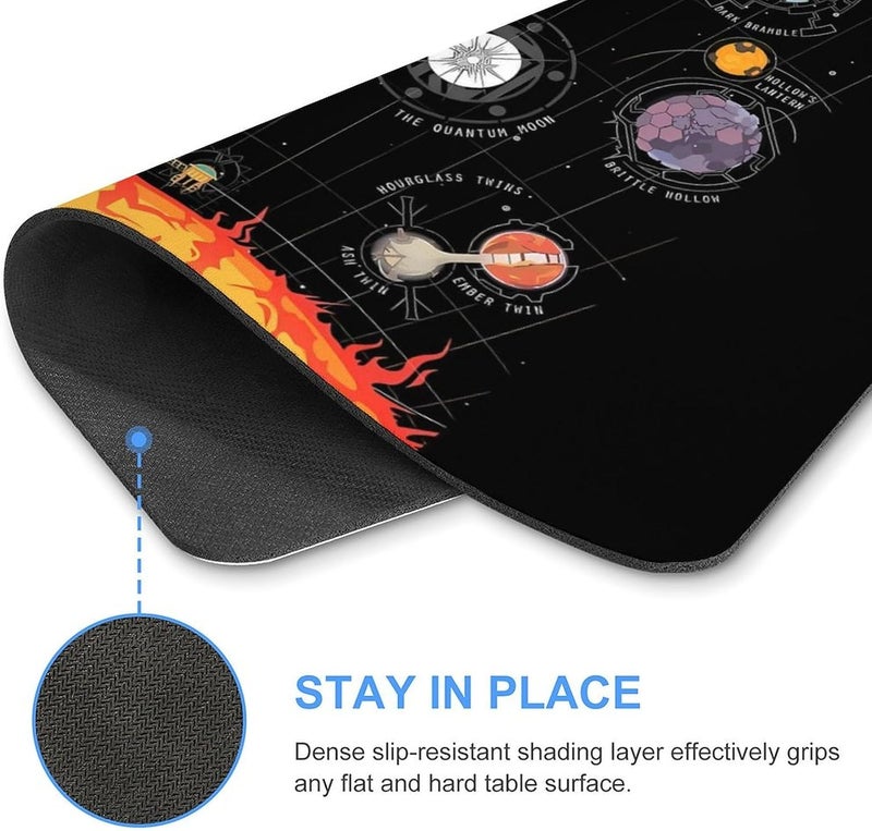 Keebik Gaming Mouse Pad, Outer Wilds System Mouse Pad 7.1x8.7 Inch Large Extended Computer Mouse Mat Keyboard Full Desk Mousepad for Gaming, Office, Home - Image 4
